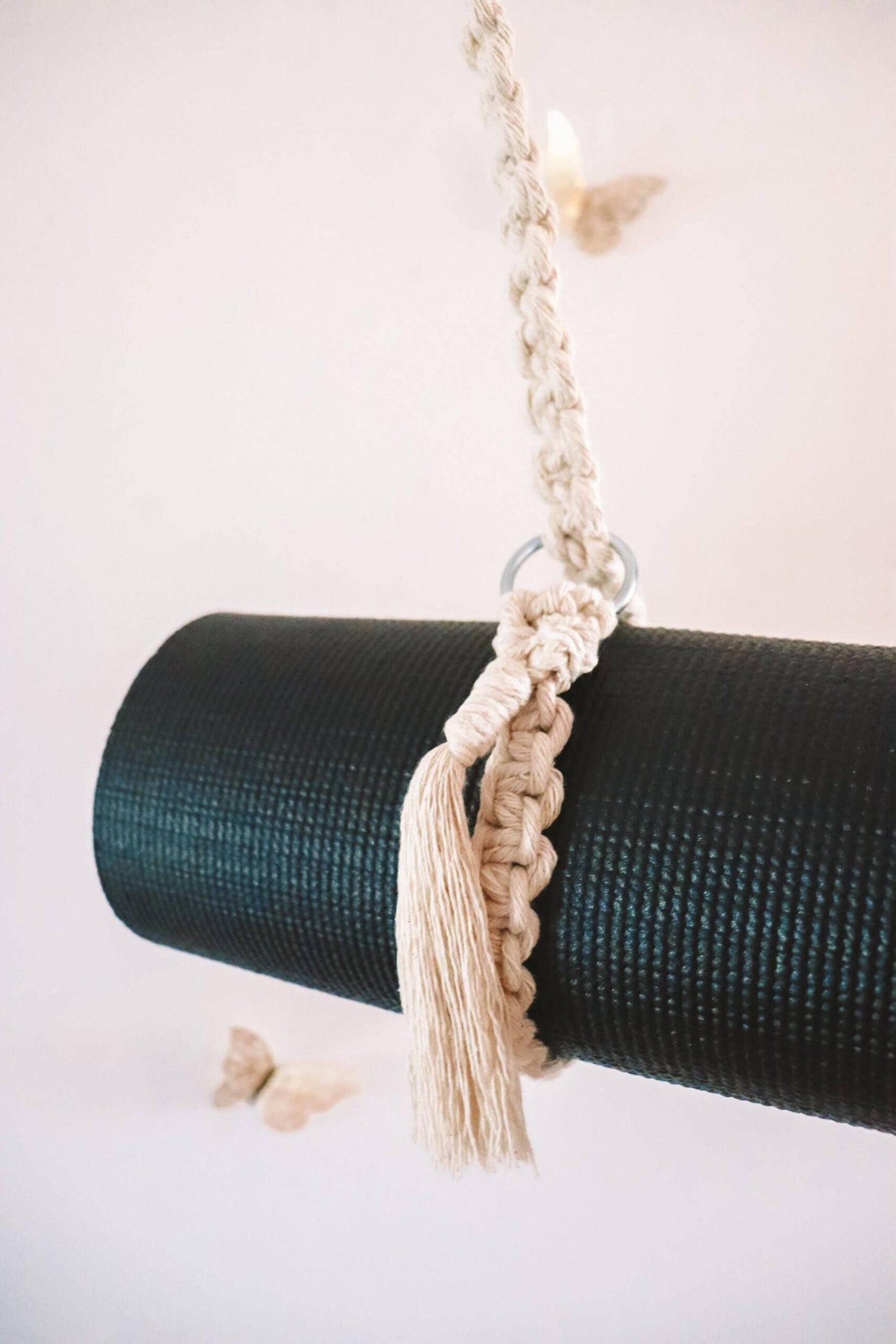 Håndlavet bærerem i bomuld – til yogamåtte og meget mere