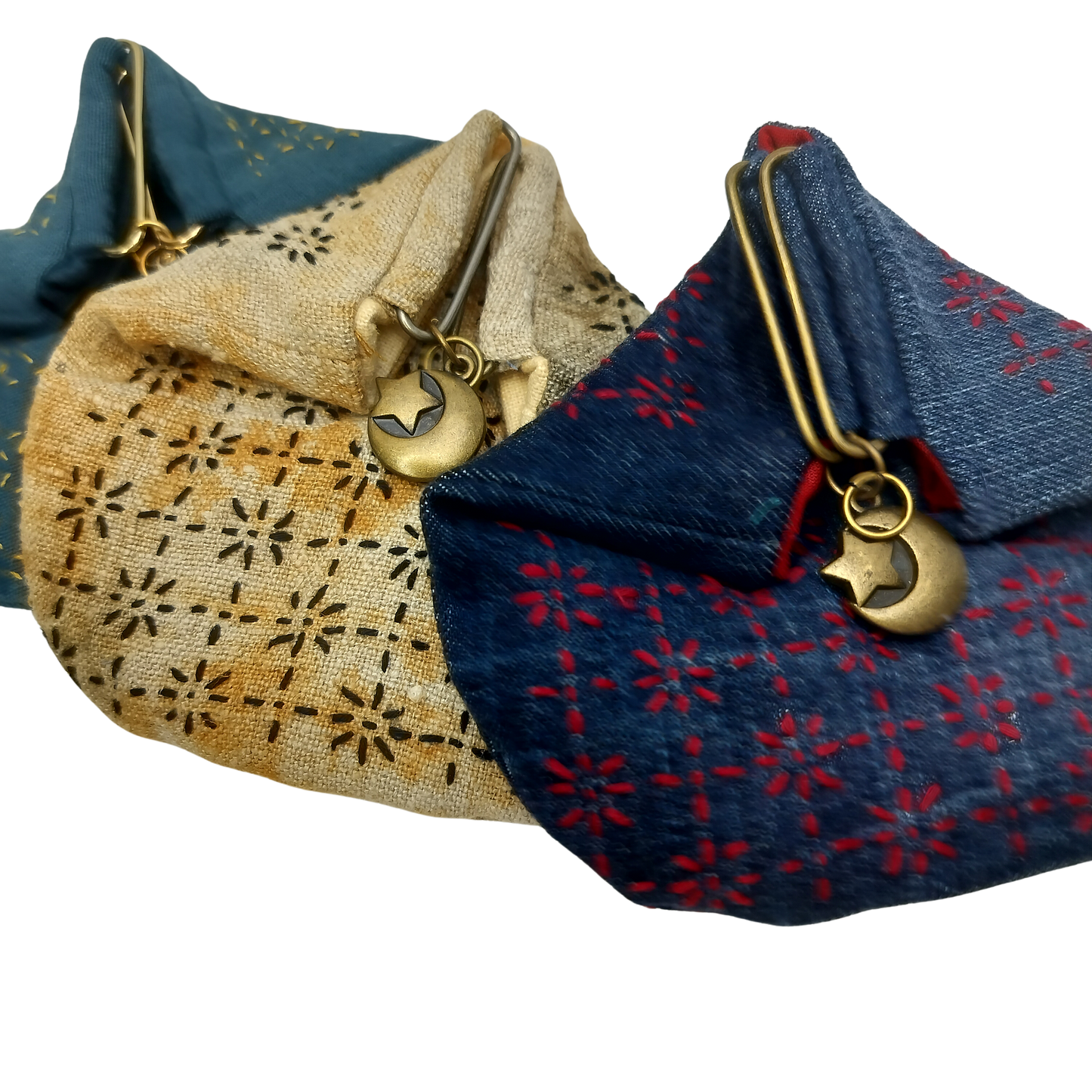 Sashiko pung, flere design