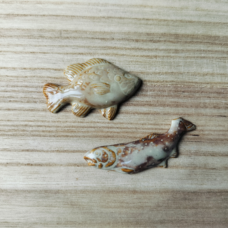 Dekorations fisk, flere farver