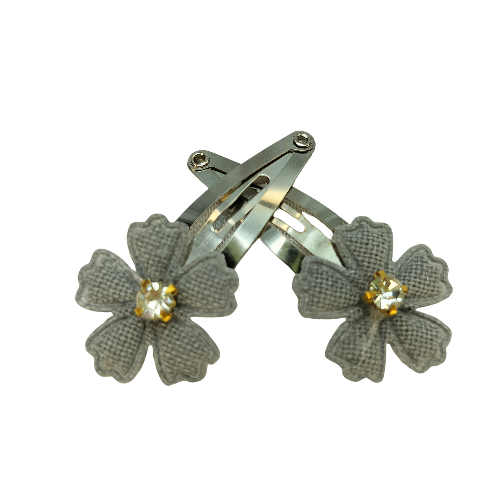 Hårspænder – Grønne blomster & blade 🌿 – Sæt af to