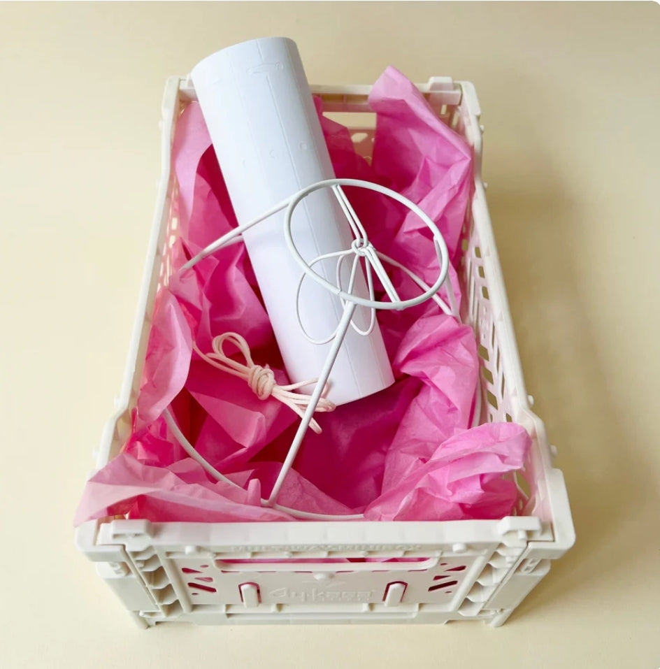 Lampeskærm DIY kit, 16 cm.
