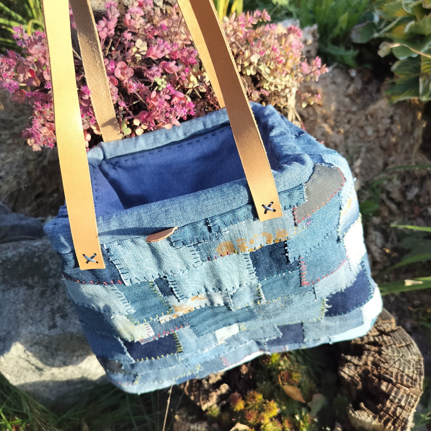 Boro Denim Shopper – den moderne Mary Poppins taske