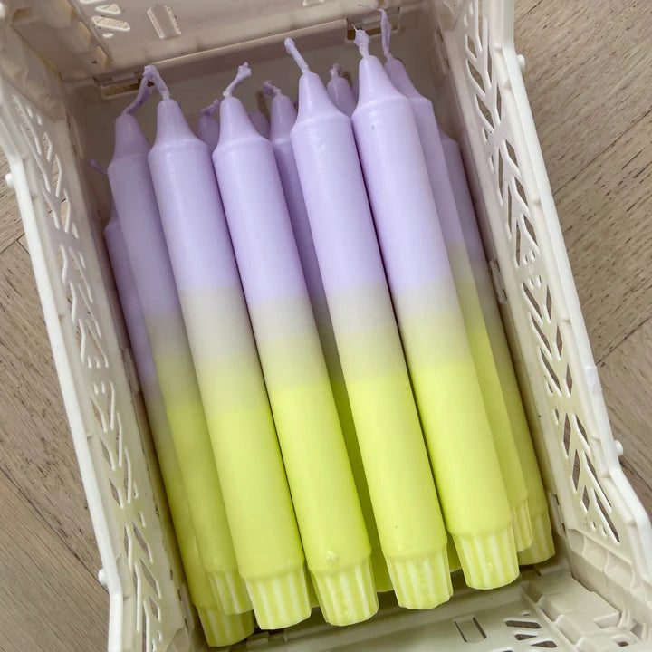 Håndlavet dip-dye stearinlys