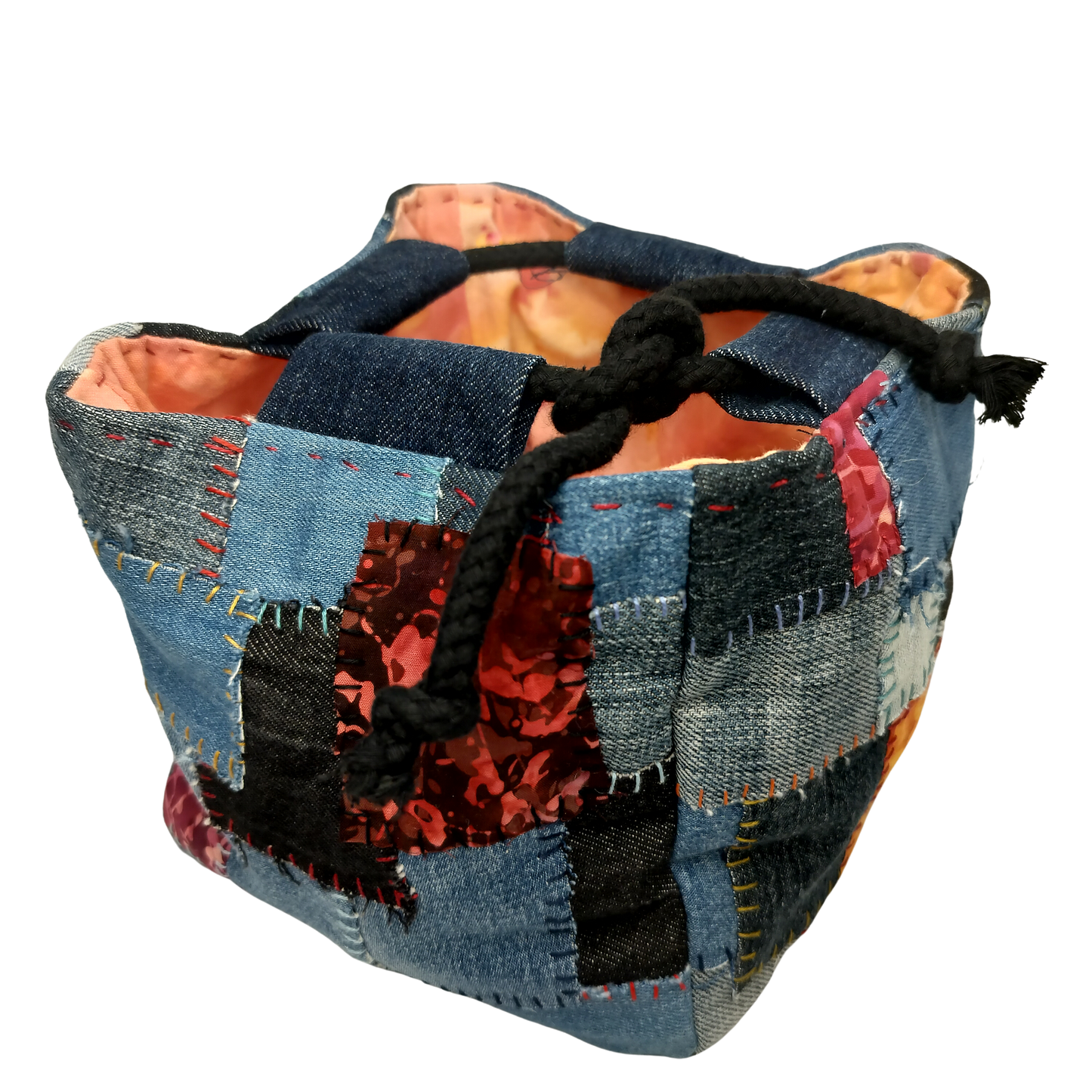 Traditional Japansk Rice Bag – Håndsyet i Boro Teknik, flere design