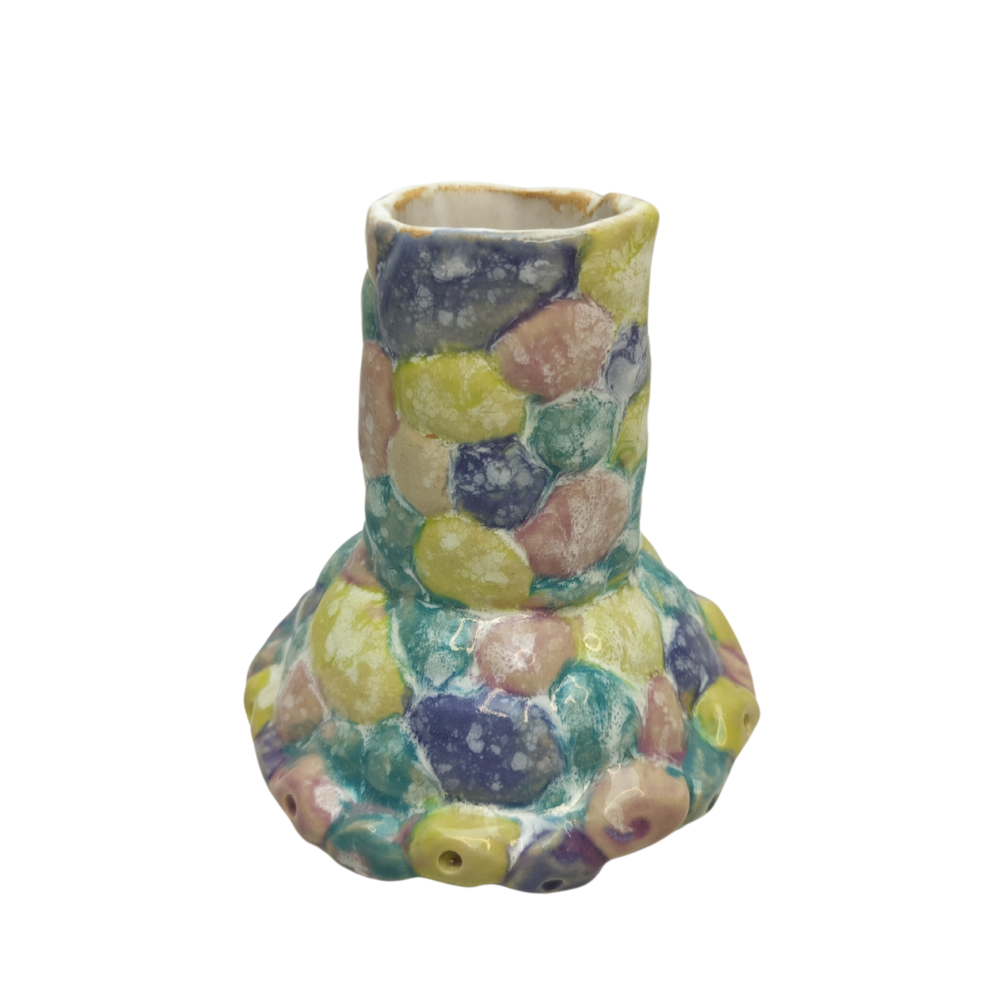Lille vase - bobler i pastel farver