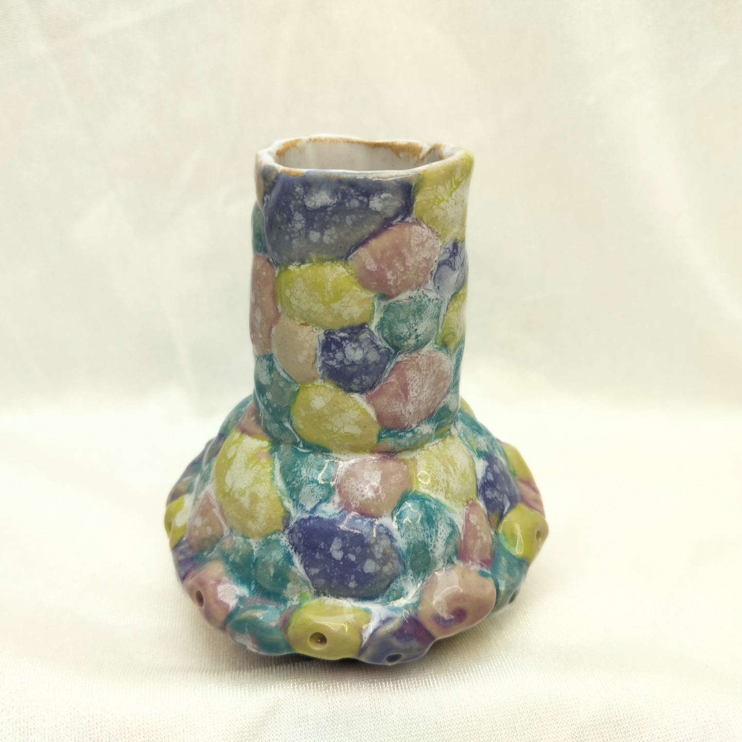 Lille vase - bobler i pastel farver