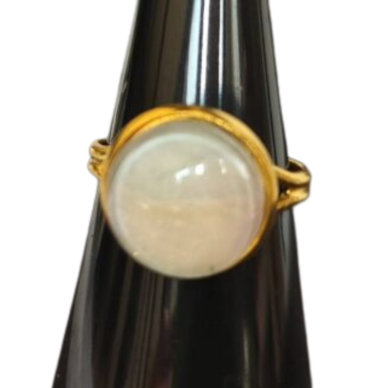 Enkelt ring med maleri – guld look, flere design