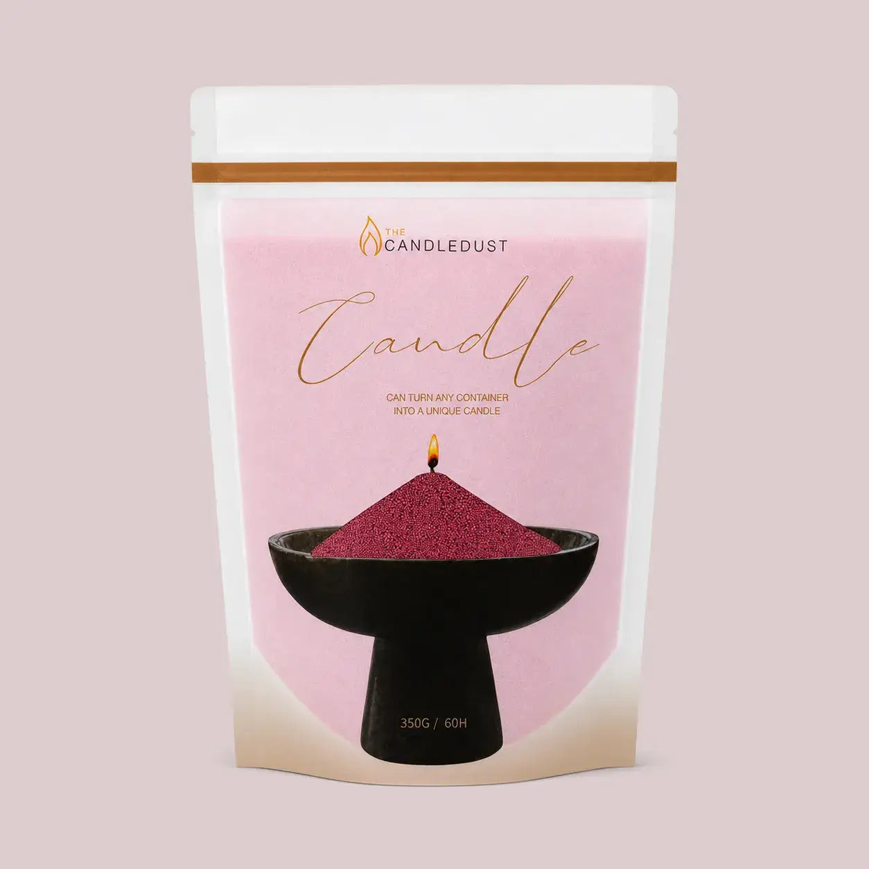 Perlelys – Lyssand Rosenrød | 350 g + 5 væger
