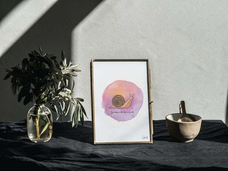 Sneglen - Du behøver ikke have så travlt (m. glimmer)