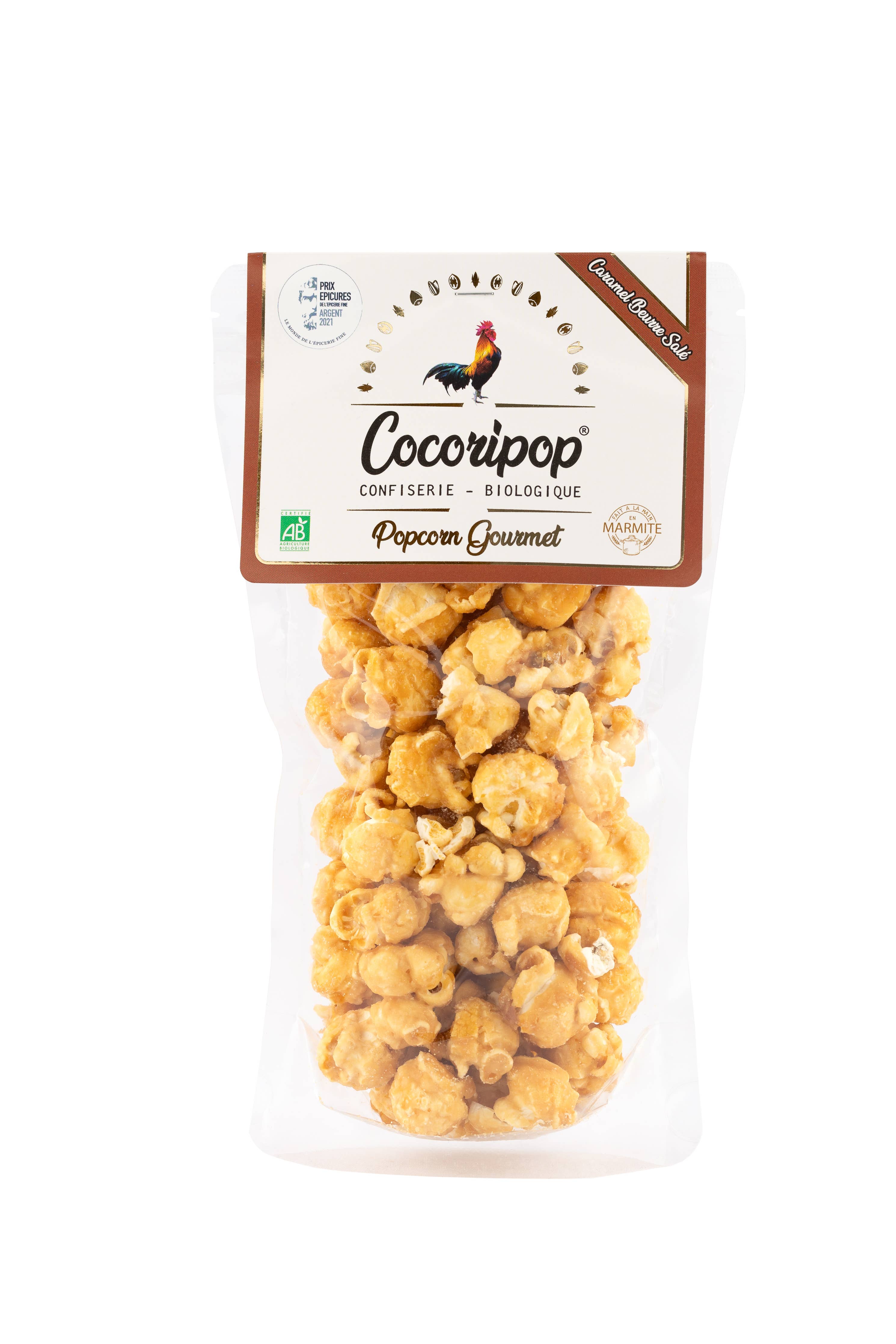 Økologisk gourmet popcorn med saltkaramel – sprød, luftig & helt uimodståelig