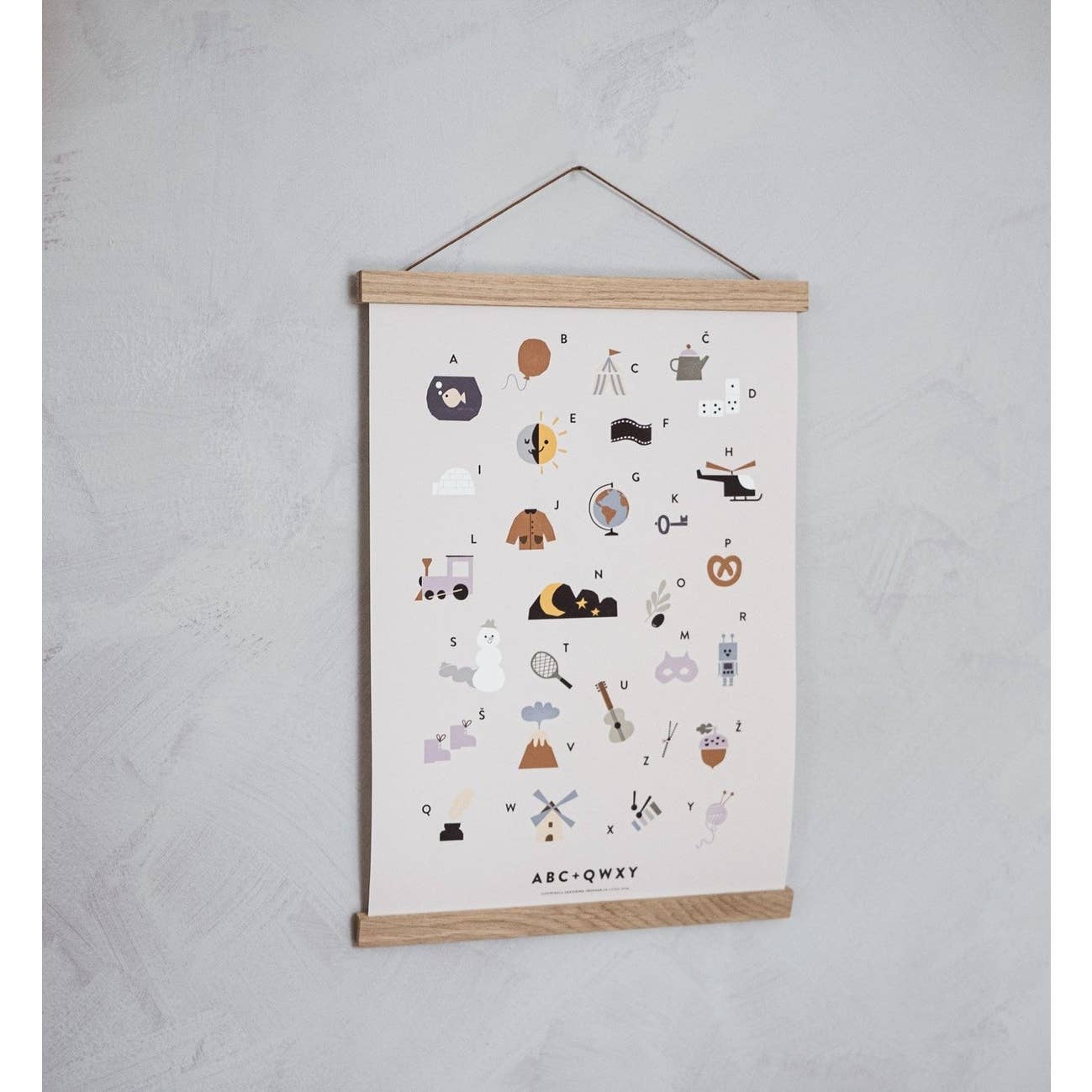 Plakatliste i Eg, stor, A3