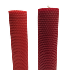 Bloklys, håndrullet bivoks, flere farver