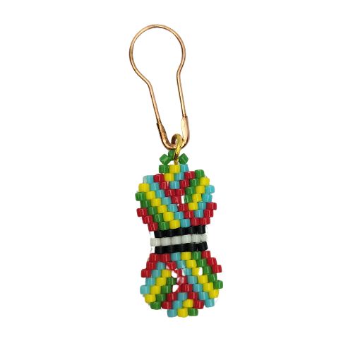 Håndsyede åbne maskemarkører – Små garnnøgler i perler 🧶✨