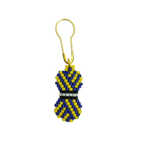 Håndsyede åbne maskemarkører – Små garnnøgler i perler 🧶✨