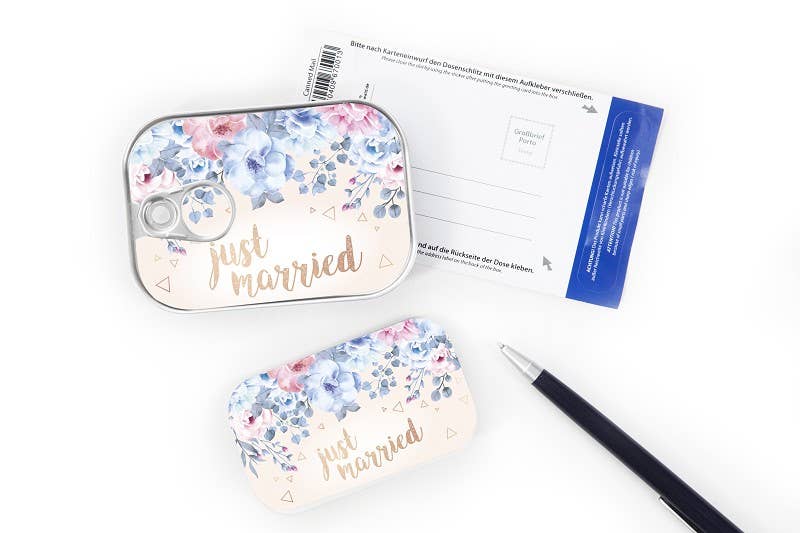 Just married - dåse gave