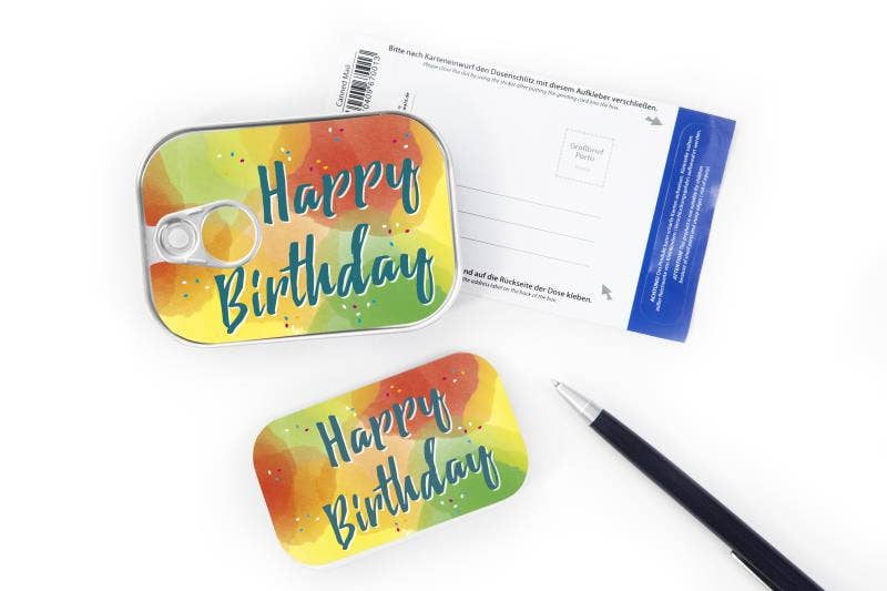 Happy Birthday - gave dåse