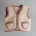 Uldvest – brun/camel | str. 128 - 140