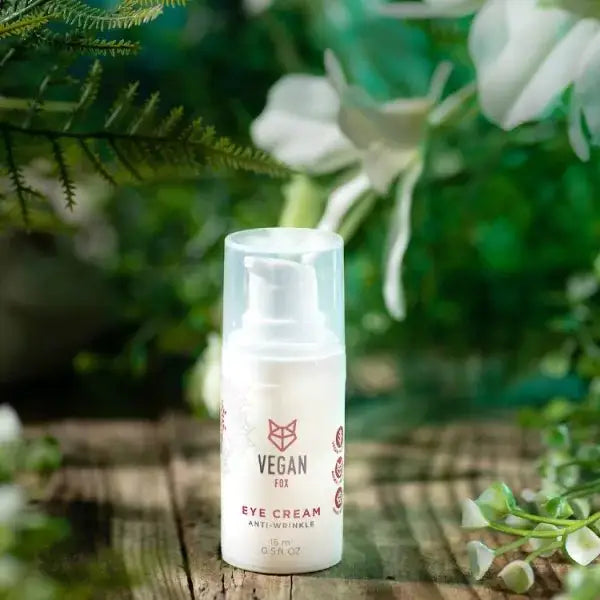 Vegansk øjencreme mod fine linjer og mørke rande – 15 ml | Vegan Fox