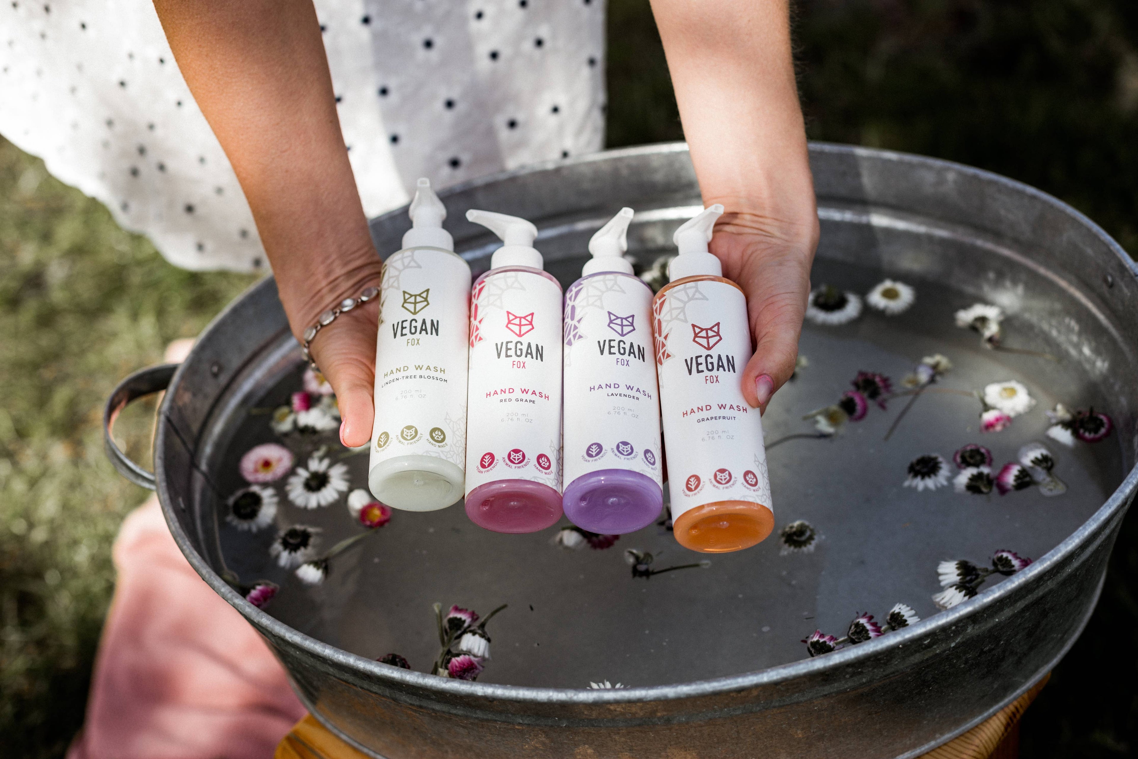 Vegansk flydende håndsæbe med rød drue 200 ml | Vegan Fox