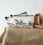 Kosmetikpung / organizer med japansk bølgemønster – stil, ro og orden i tasken