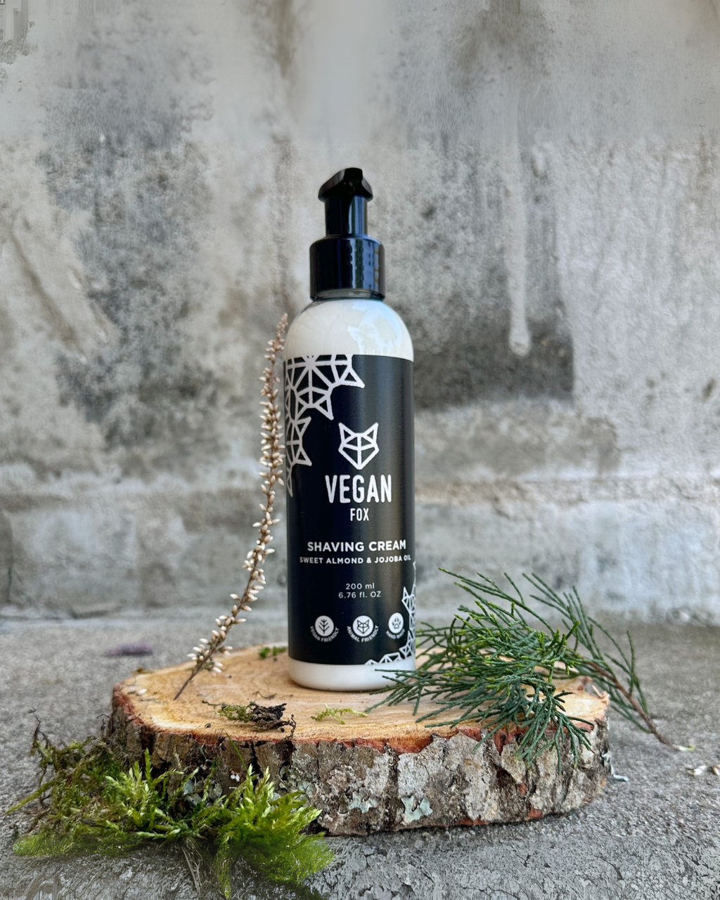 Vegansk barbercreme med naturlige ingredienser – 200 ml | Vegan Fox
