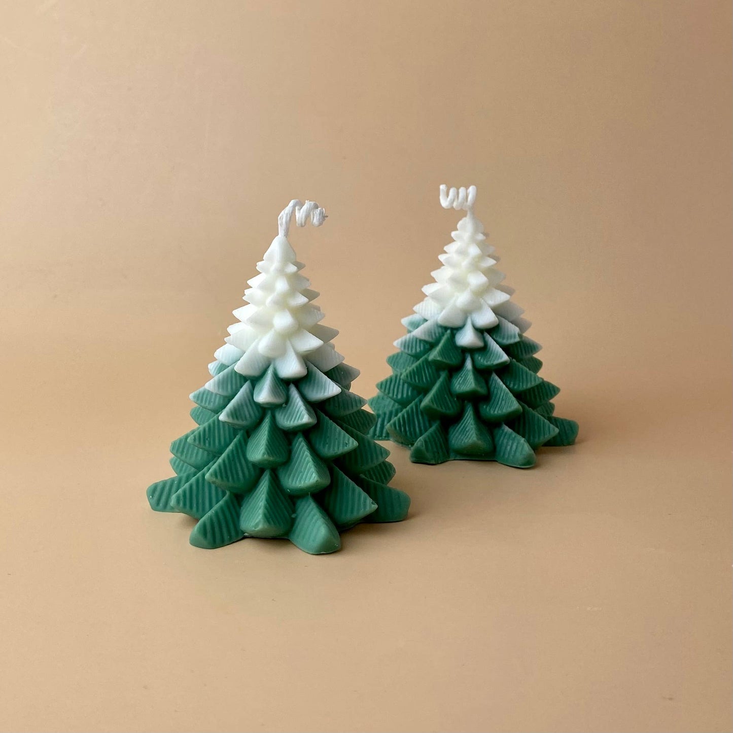 Juletræs Lys – Håndlavet sojalys i grønne nuancer