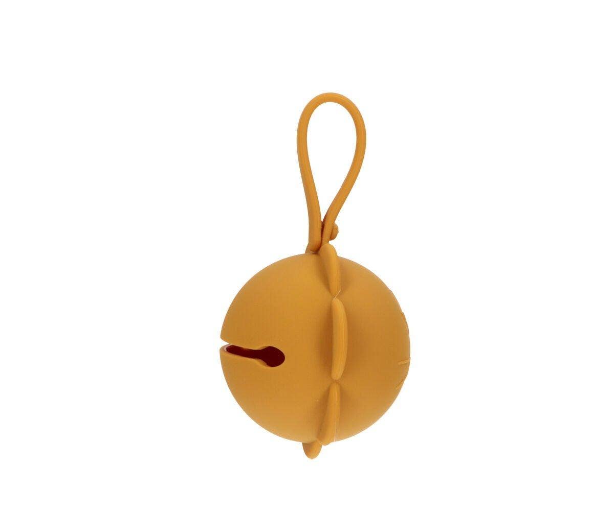 Praktisk og hygiejnisk sutteopbevaring i blød silikone – Sennepsgul