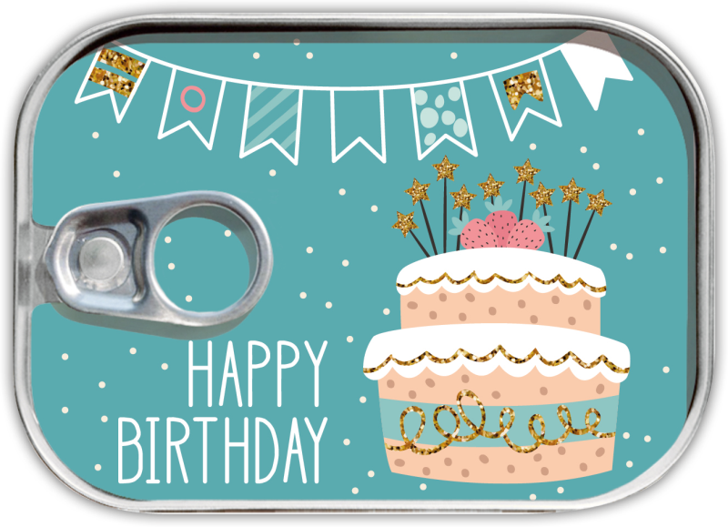 Happy birthday - gave dåse