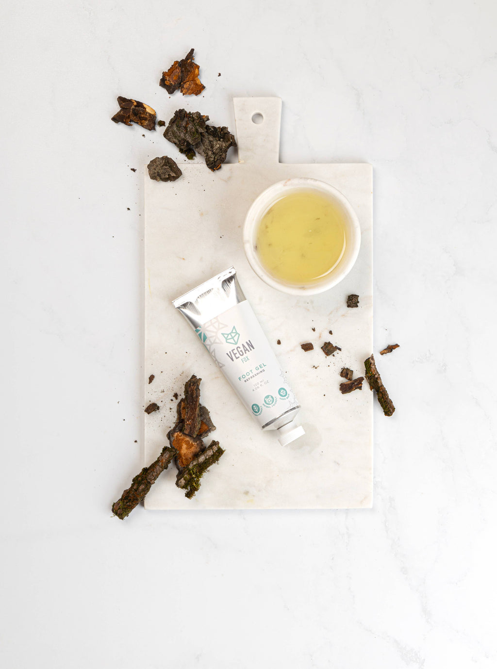 Vegansk opfriskende fodcreme med naturlige ingredienser 120 ml | Vegan Fox