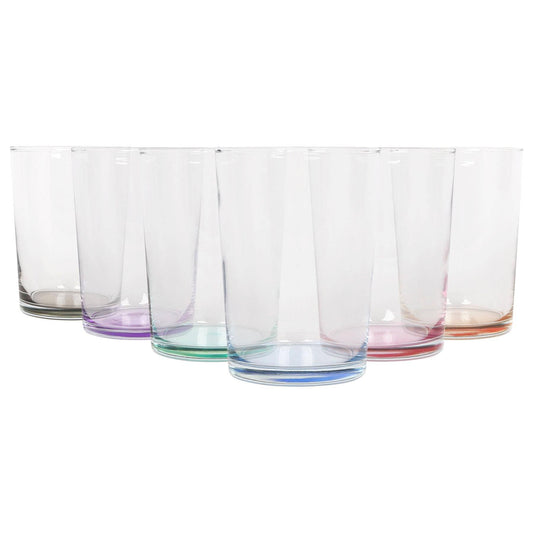 Farverige drikkeglas, 520 ml – Sæt med 6 stk.