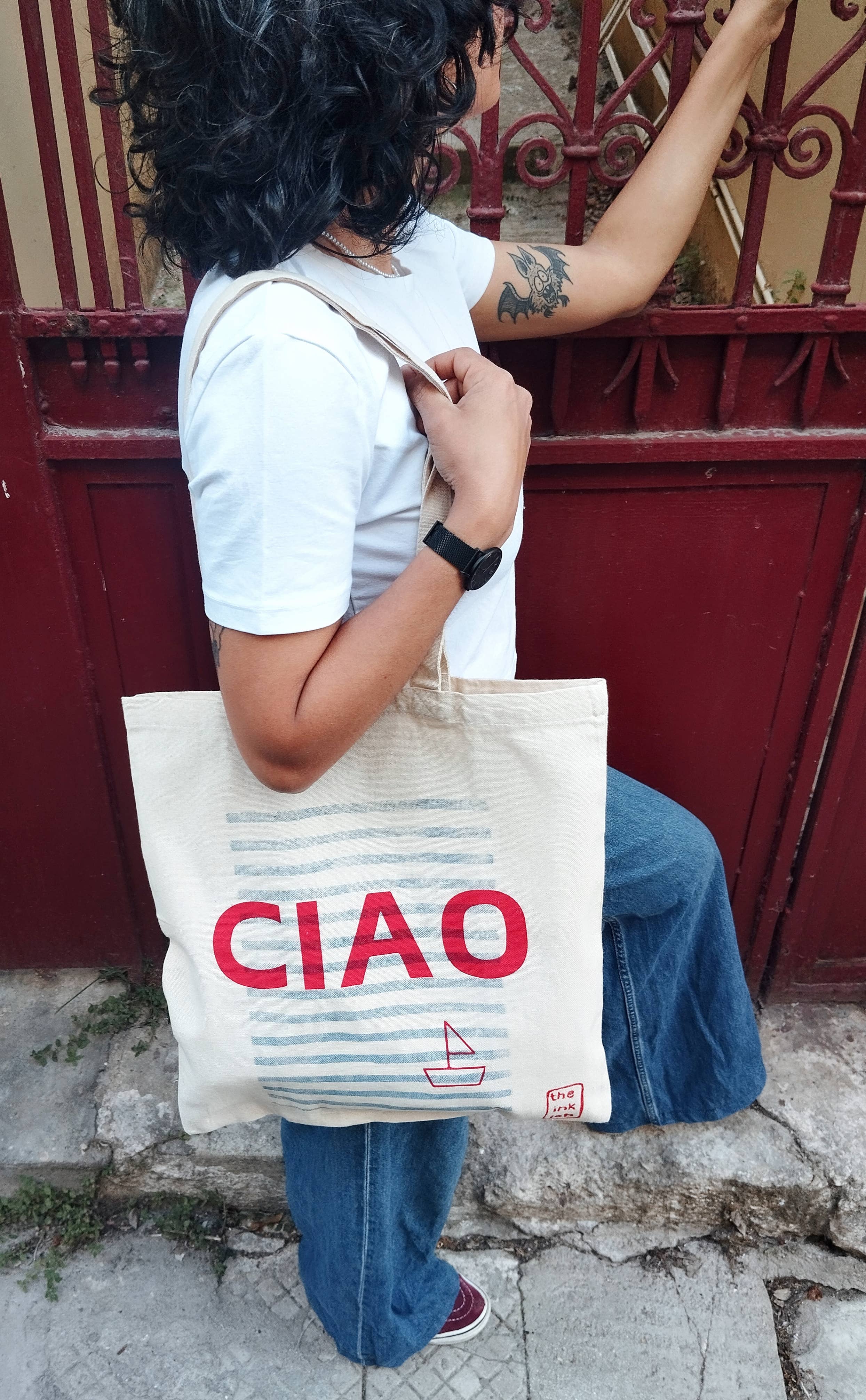 Stofnet / stoftaske 'Ciao' shoppertaske