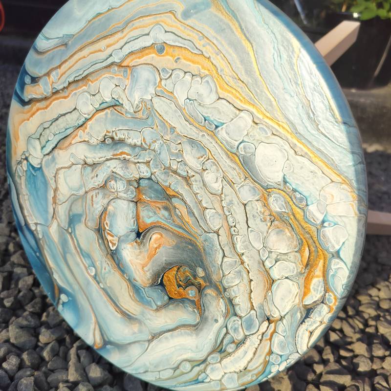 Skammel - cloud i blå nuancer