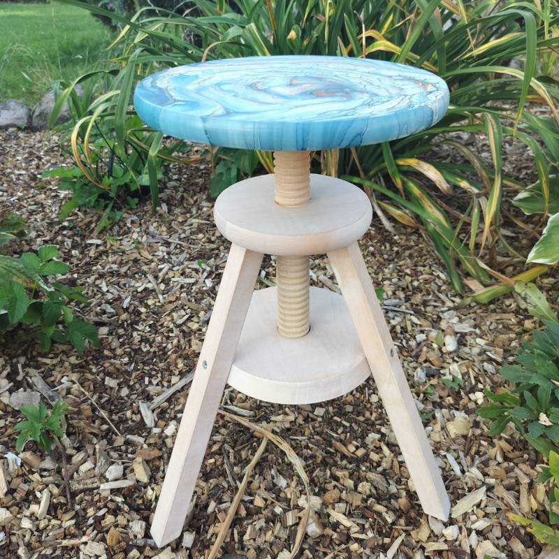 Skammel - cloud i blå nuancer