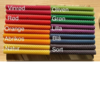 Bloklys, håndrullet bivoks, flere farver