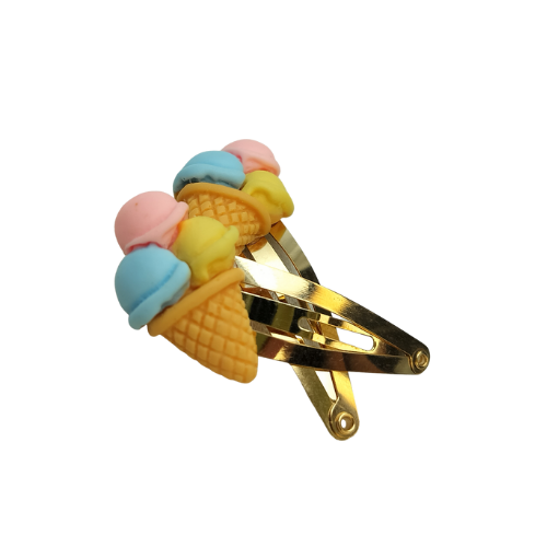 Hårspænder – Is på toppen 🍦✨ – Sæt af to