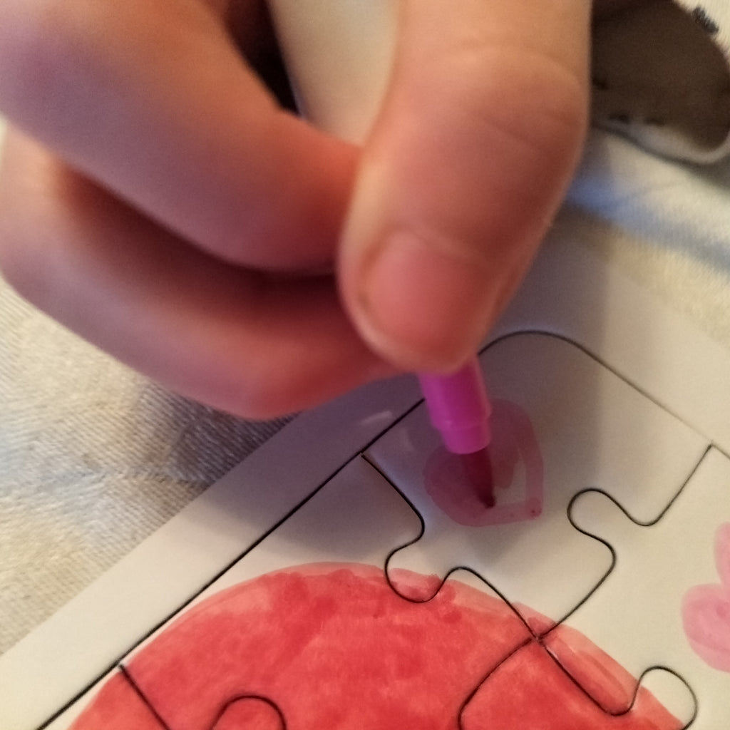 Mal selv puslespil A5 – kreativt DIY puslespil du kan tegne eller male