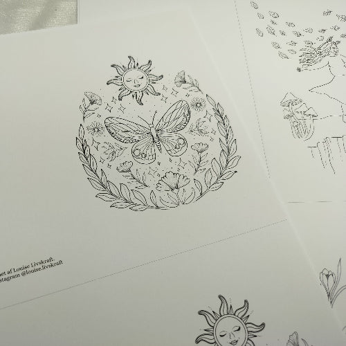 Mal selv kort – kreative kort du selv kan farvelægge