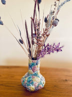 Lille vase - bobler i pastel farver