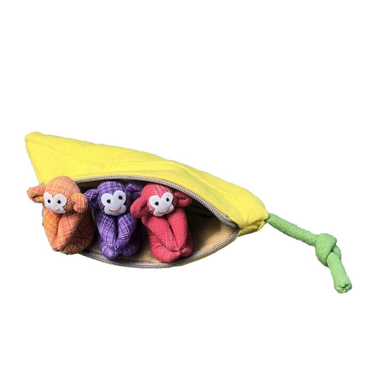 Tre små aber i banan – klar til eventyr