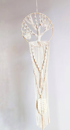 Håndlavet drømmefanger med Livets Træ – et symbol på rødder, styrke og forbindelser