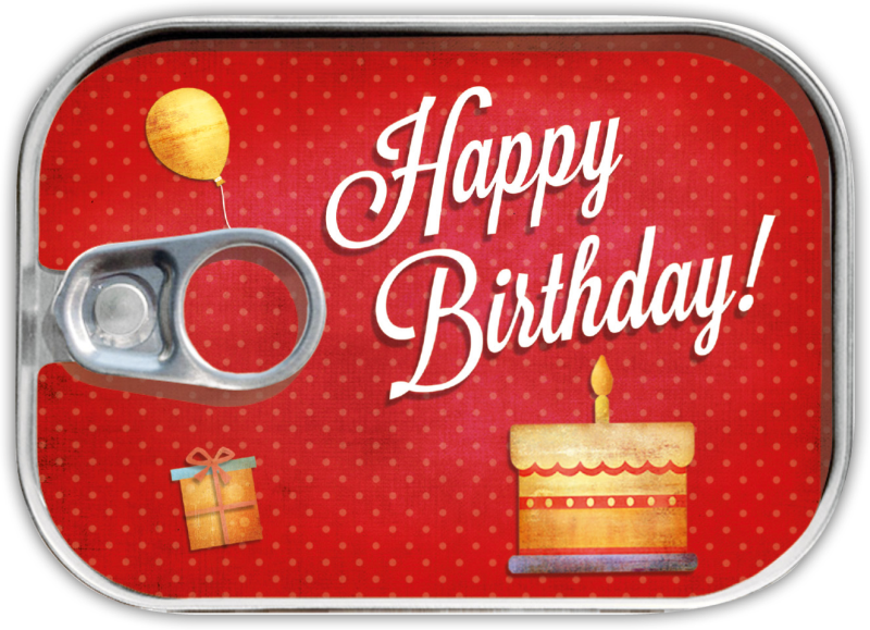 Happy Birthday - gave dåse