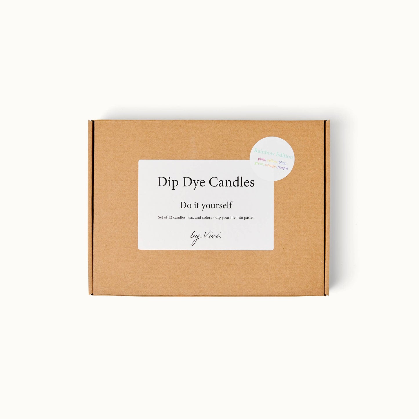 DIY Dip Dye lys – Rainbow Edition 🌈