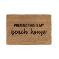 Kokosmåtter “Pretend this is my Beach House” – hverdagsdrømme ved døren