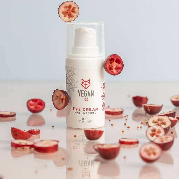 Vegansk øjencreme mod fine linjer og mørke rande – 15 ml | Vegan Fox