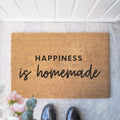 Kokosmåtter “Happiness is homemade” – en varm velkomst med hjemlig ro