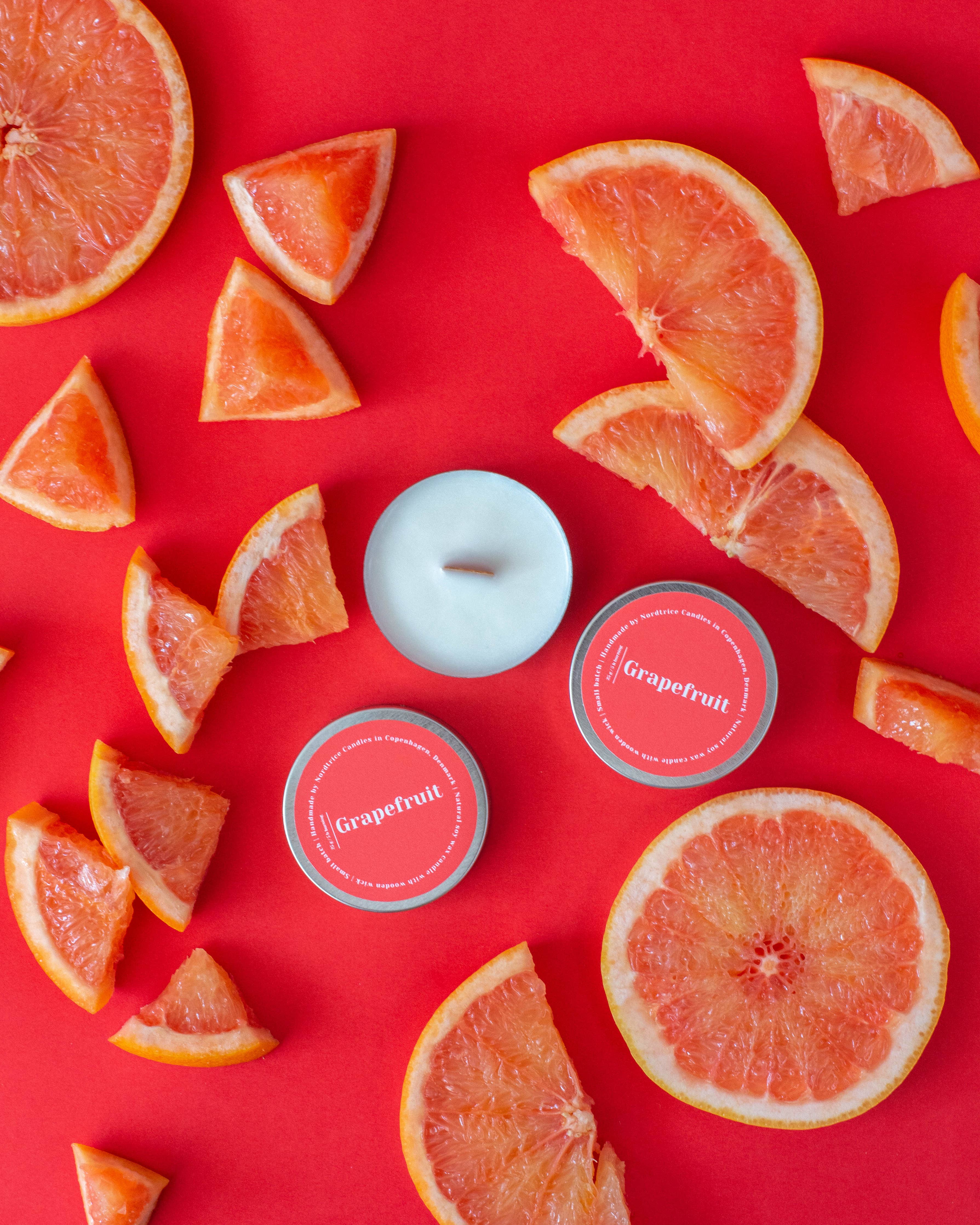 Mini duftende sojelys - Grapefrugt