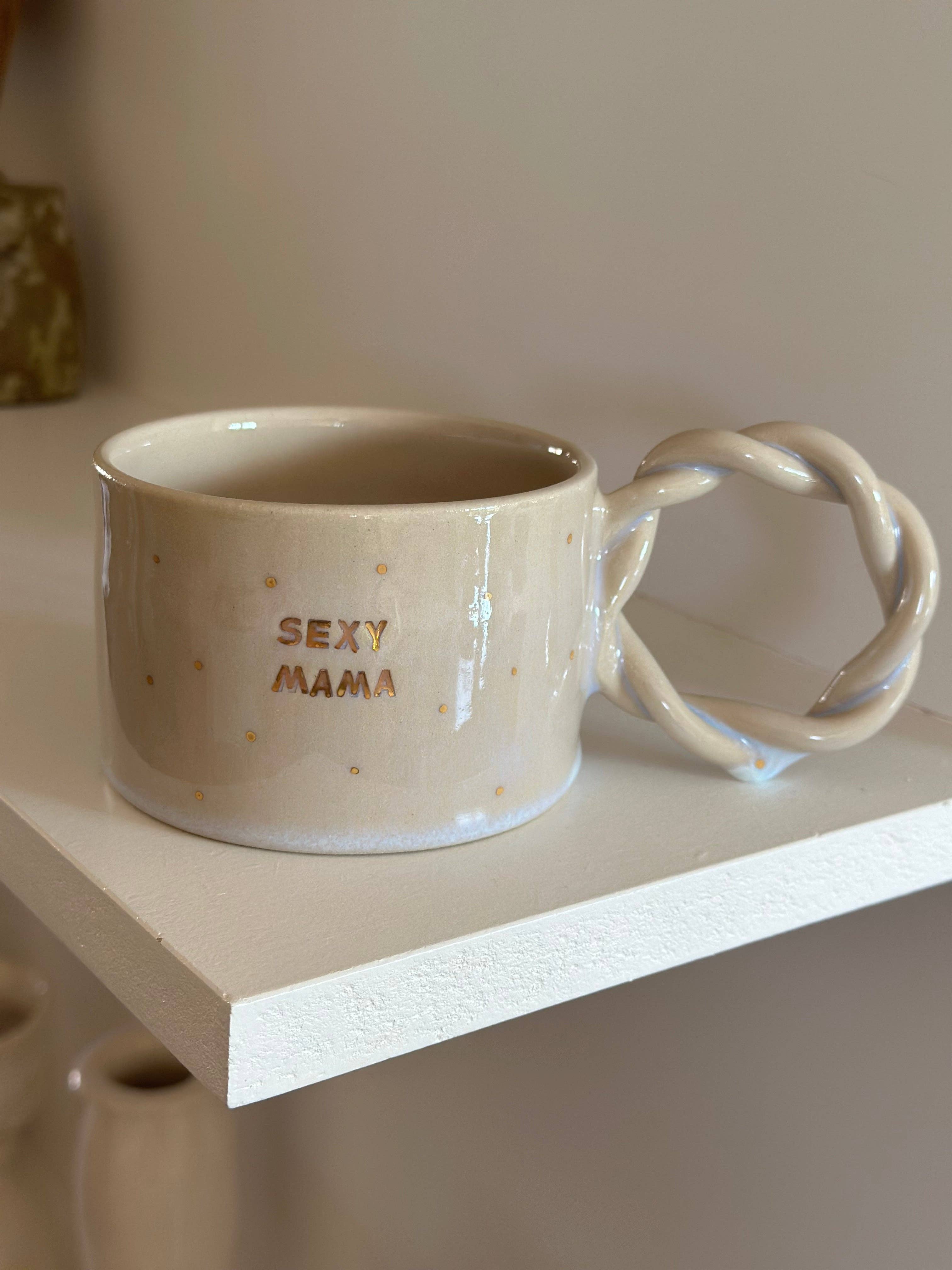 Krus - SEXY MAMA, guldprikket