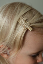 Hårspænder i Guld & Rød · 4 Designs · Julekollektion (Sælges i sæt af to)