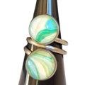 dobbelt ring med maleri, flere design