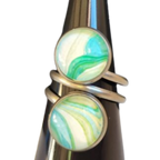 dobbelt ring med maleri, flere design